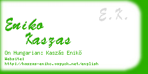 eniko kaszas business card